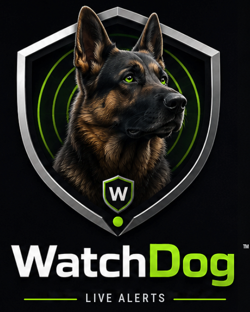 Official WatchDog German shepherd and shield artwork